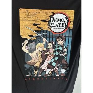 Demon Slayer Shirt – Mens Size Medium– Kimetsu No Yaiba – Black Short Sleeve
